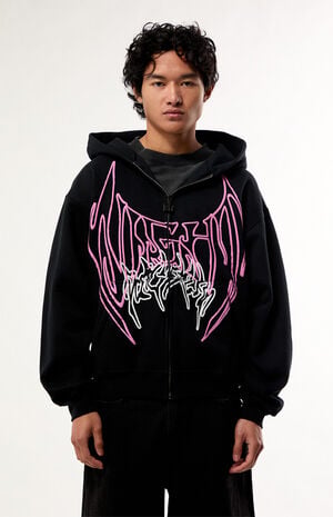 x Pacsun Night Reaper Zip Up Hoodie image number 1