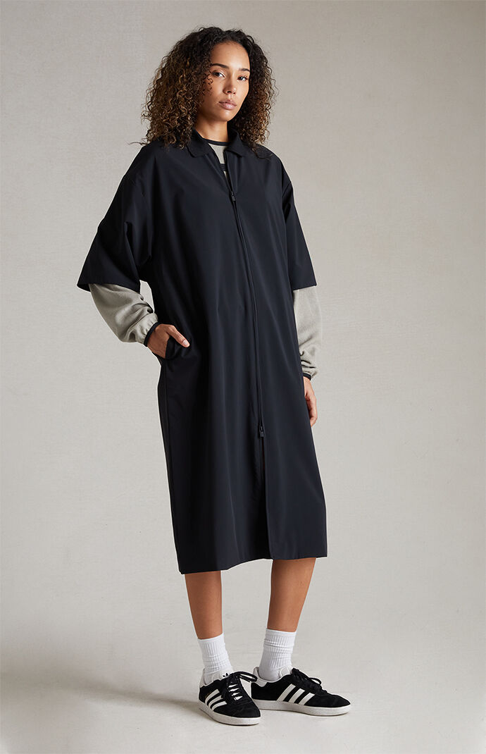 【FOG Essentials】★ワンピース★ Women's Full Zip Polo Dress Fear of God Essentials Women's Jet Black Full Zip Polo Dress