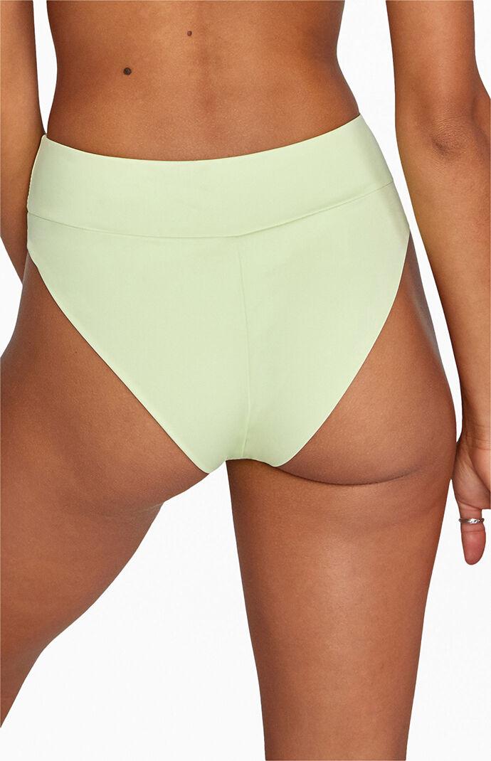 Solid High Waisted Bikini Bottom