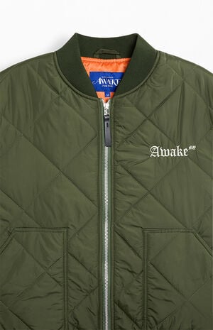 Quilted Patch Bomber Jacket image number 3
