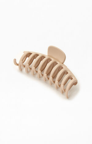 White Large Hair Claw Clip image number 2