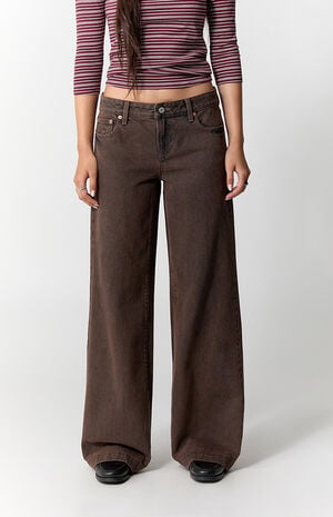 Casey Low Rise Baggy Jeans Brown image number 2