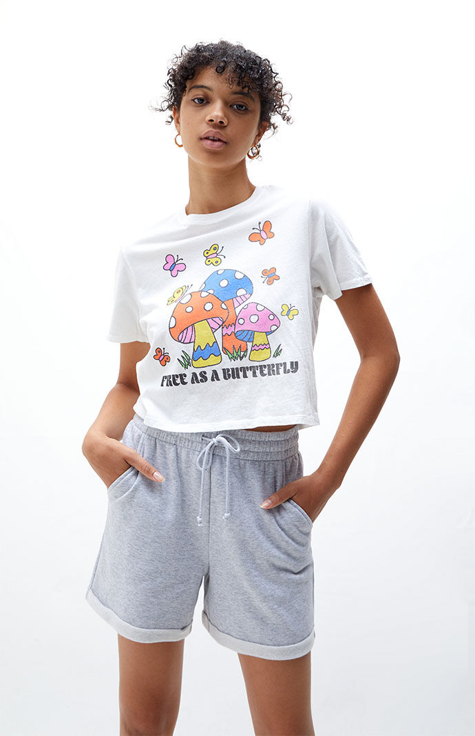 PacSun Rolled Boyfriend Sweat Shorts 