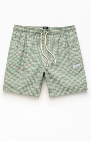 Micro Plaid Eco 6.5" Swim Trunks image number 1