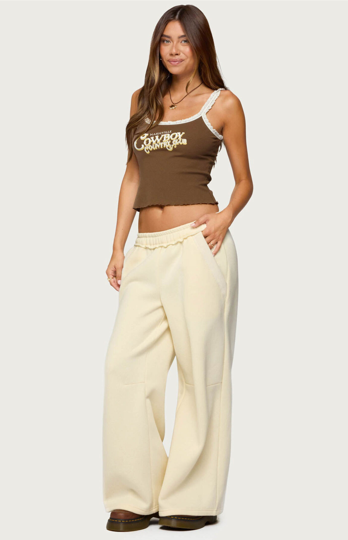 Edikted Nashville Cowboy Graphic Tank Top