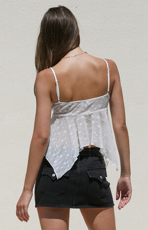 Cinched Flutter Tank Top image number 4