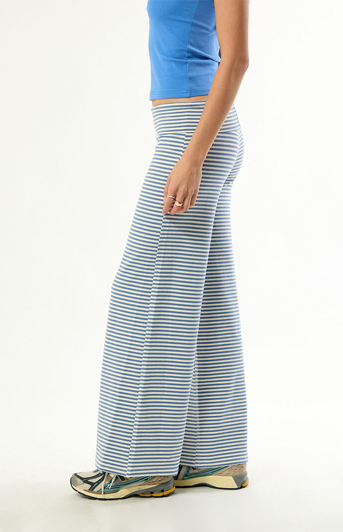 Edikted Petite Lilah Striped Foldover Pants