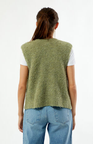 Boucle Zip Up Sweater Vest image number 3