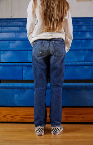 Dark Blue&nbsp;Straight Leg Jeans image number 4
