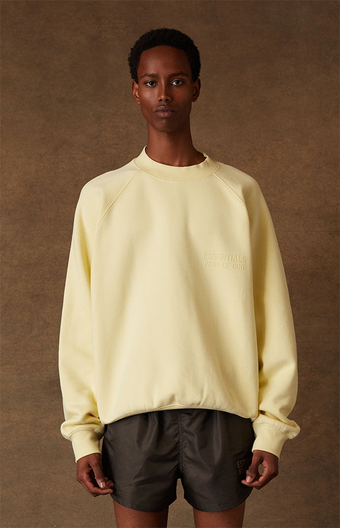 Fear of God Essentials Canary Crew Neck Sweatshirt PacSun