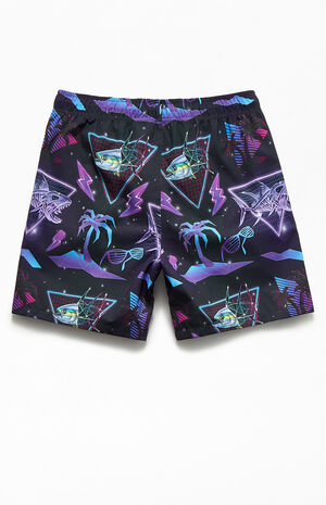 Neon Geo Tuna 17" Swim Trunks Neon Geo Tuna 17" Swim Trunks image number null