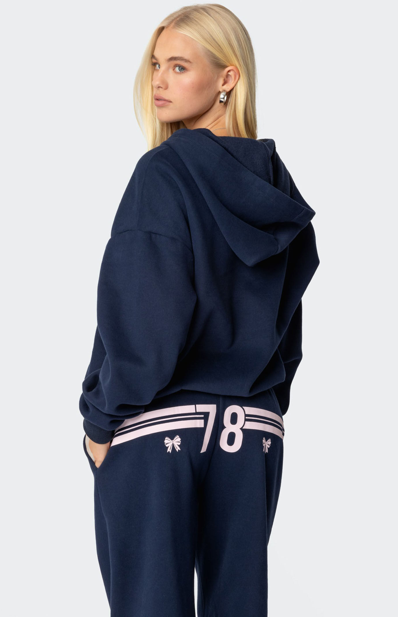 Edikted 78 Bow Zip Up Hoodie | PacSun