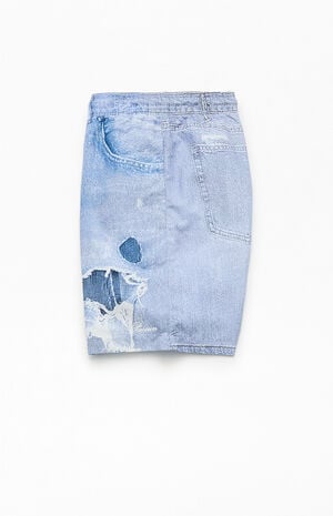 Jean Print 7" Swim Trunks image number 3
