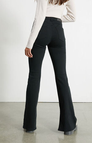 PacSun Black High Waisted Slim Flare Jeans