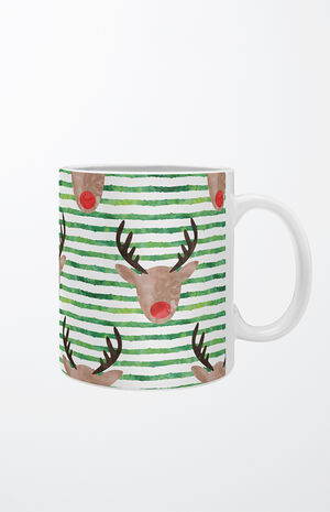 Little Arrow Design Co. Watercolor Rudolf Coffee Mug image number 1