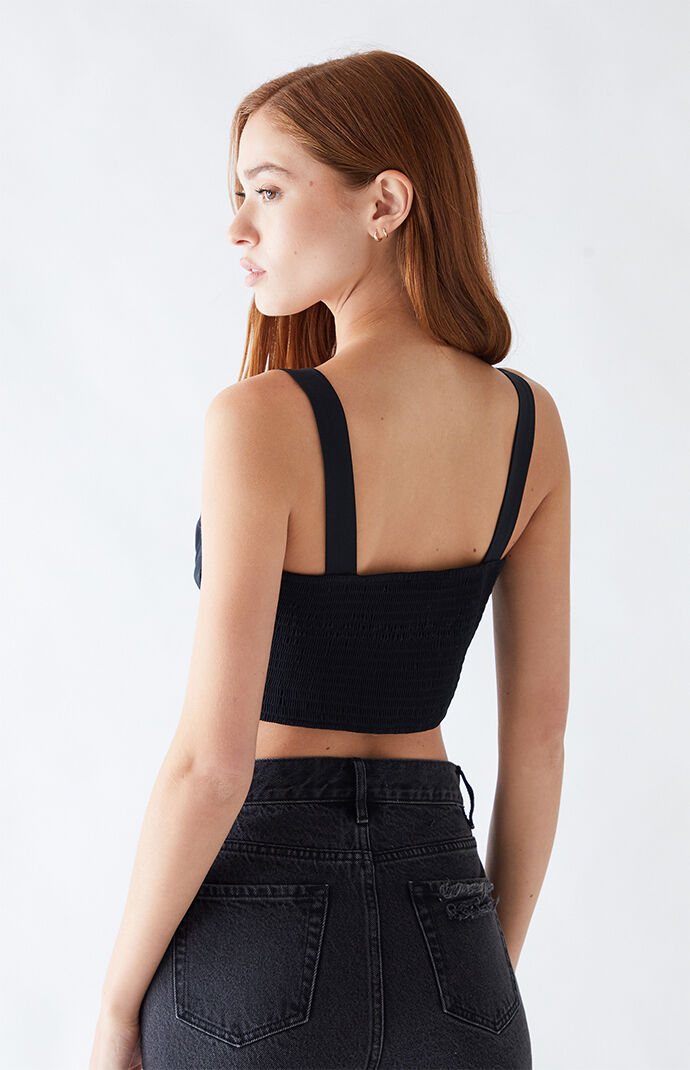 Tie front bustier top top
