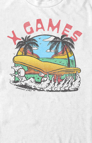 ESPN X Games Beach Skateboard T-Shirt ESPN X Games Beach Skateboard T-Shirt image number null