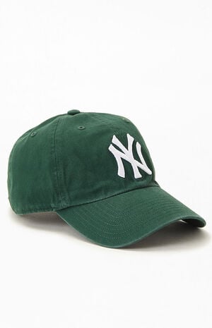 Forest Green NY Yankees Strapback Dad Hat
