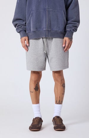 Fleece Grey Sweat Shorts image number 2