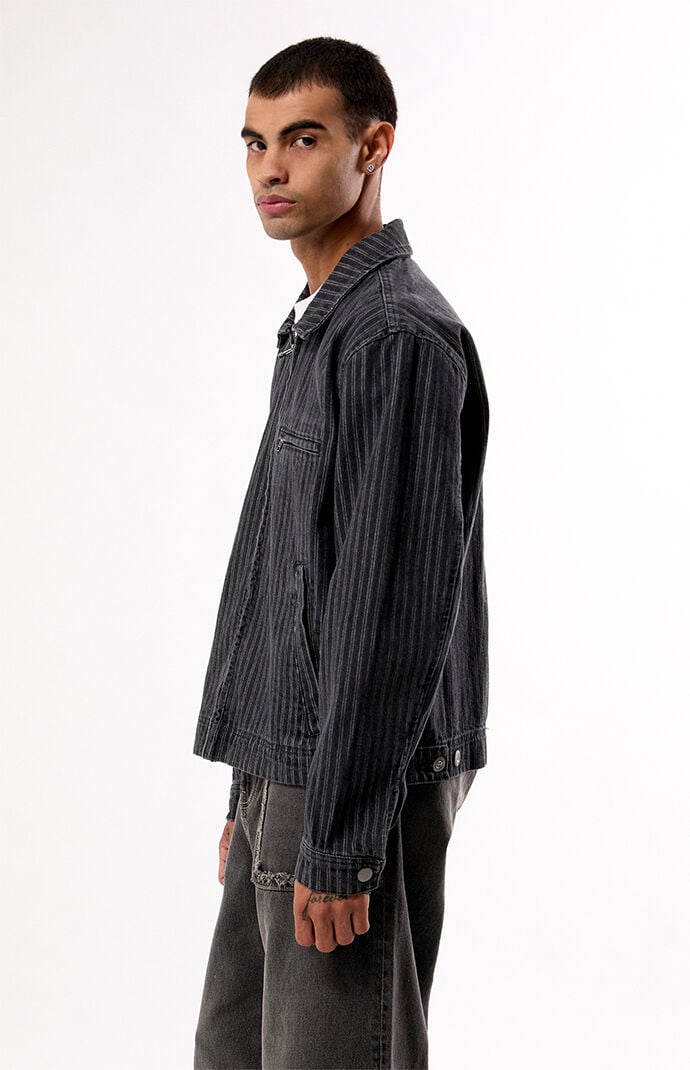 Pacsun Striped Nox Zip Up Jacket