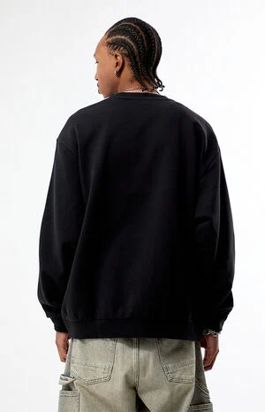 Black Adicolor 3-Stripes Oversized Sweatshirt image number 3