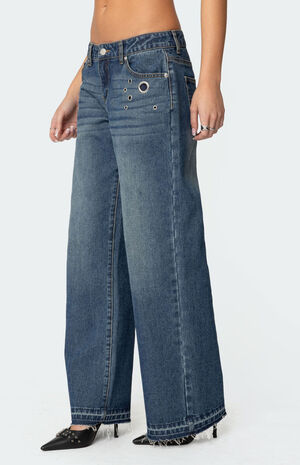 Davis Grommet Low Rise Jeans image number 3
