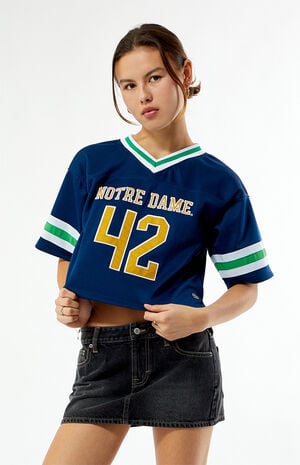 Notre Dame Cropped Football Jersey image number 1