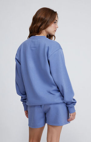 Smile Overthinking Crew Neck Sweatshirt image number 4