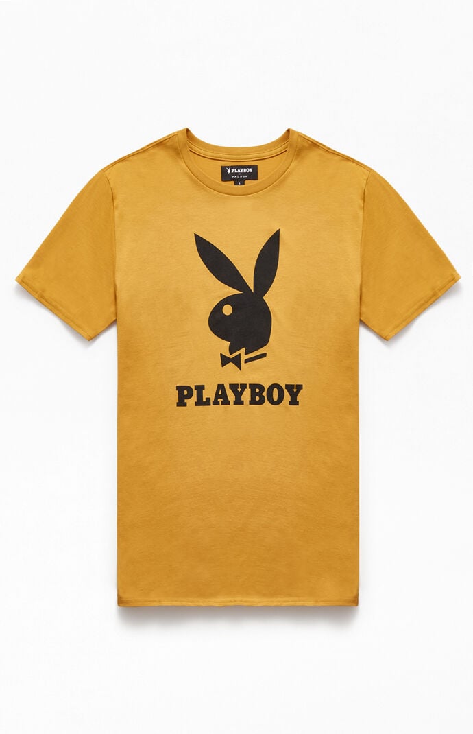Yellow playboy bunny shirt clearance