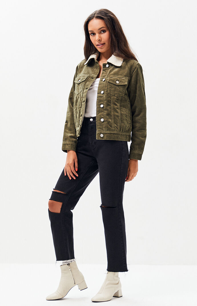 PacSun Sherpa Corduroy Trucker Jacket PacSun