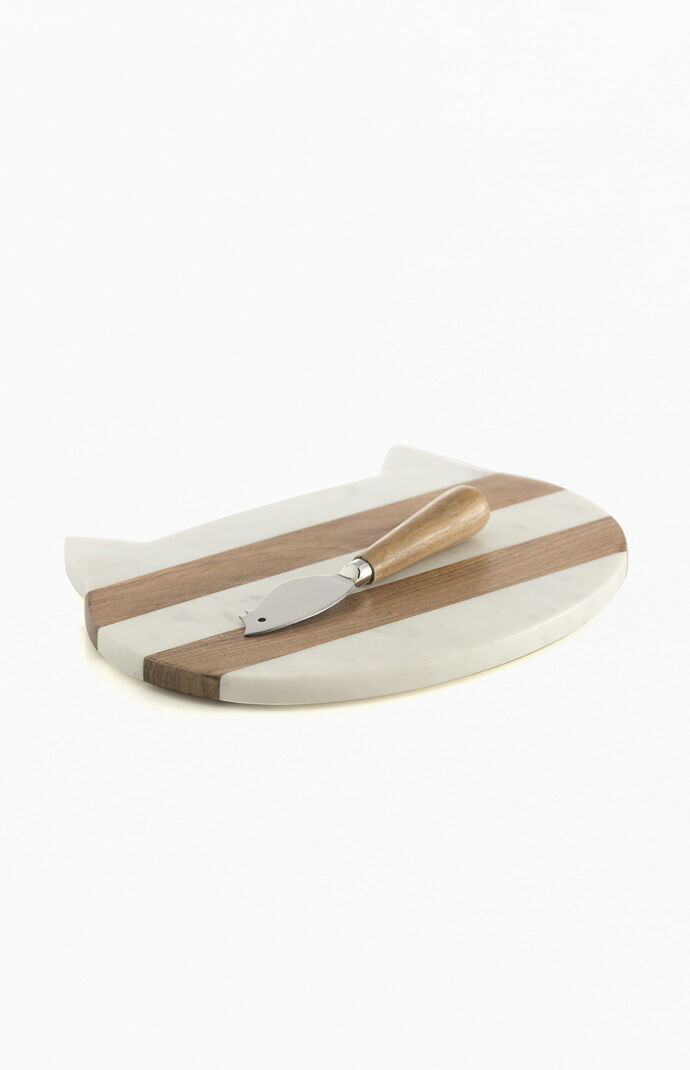 Kitty Cheese Board & Knife Set