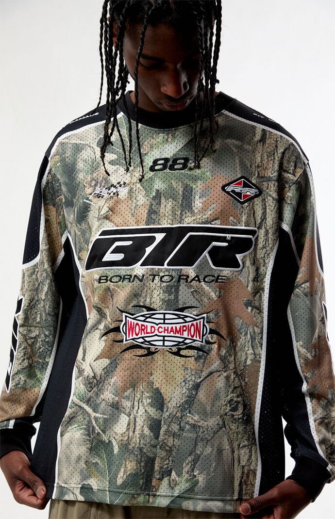 Pacsun Camo Mesh Long Sleeve Jersey
