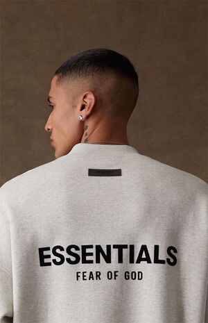 Light Oatmeal Crew Neck Sweatshirt image number 5