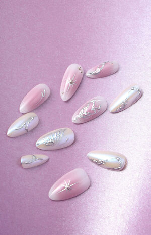 Fairy Wings Almond Press-On Nails image number 2