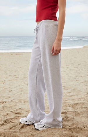 Heather Grey Rainey Baggy Sweatpants image number 3