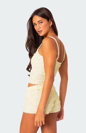 Lucy Ruffled Lace Tank Top image number 5