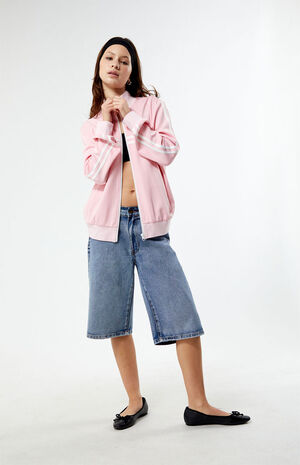 Stripe Mock Neck Track Jacket image number 3