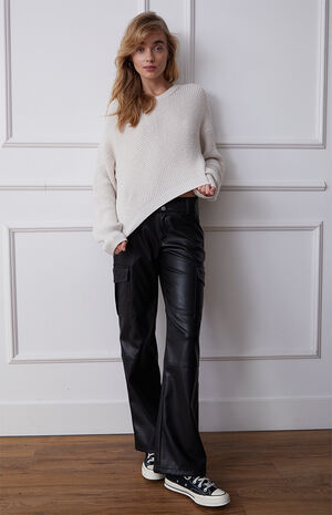 Eco Clover Waffle Knit Sweater image number 3