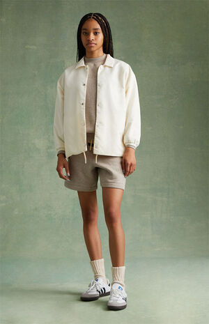 Essentials Cloud Dancer Coach Jacket image number 6