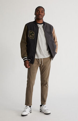 Brown Cotton Twill Trouser Pants image number 4