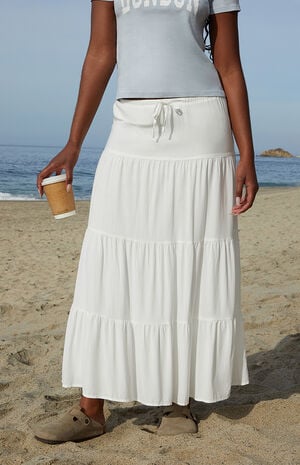 White Lizzy Maxi Skirt