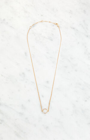 Circle Charm Necklace image number 1