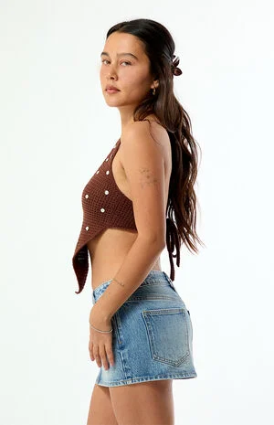 Maribel Tie Back Halter Top image number 5