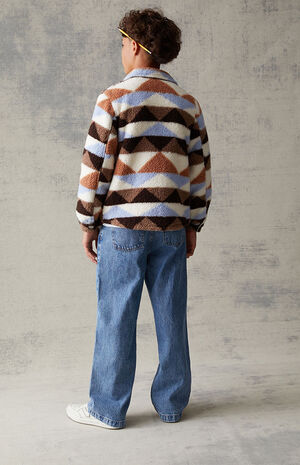 Brown Sherpa Homecoming Jacket image number 4