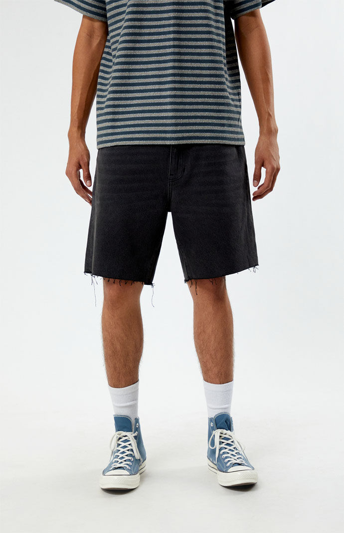 Black Denim Cutoff Shorts