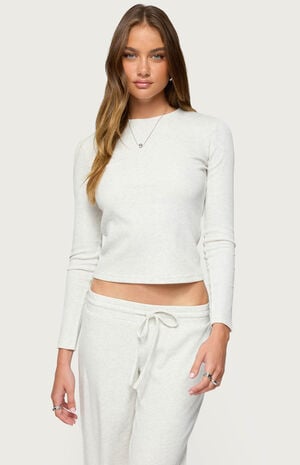 Cicilia Long Sleeve Ribbed T-Shirt image number 1