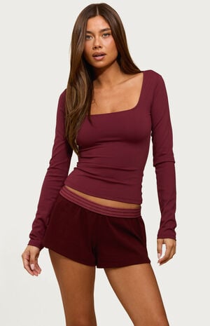 Hayden Square Neck Long Sleeve Top image number 2