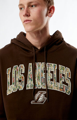 LA Lakers Floral Embroidered Hoodie image number 2