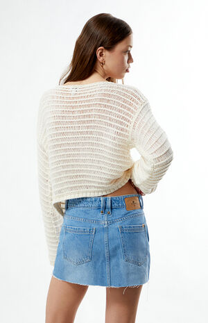 Light Indigo Candy Denim Mini Skirt image number 4