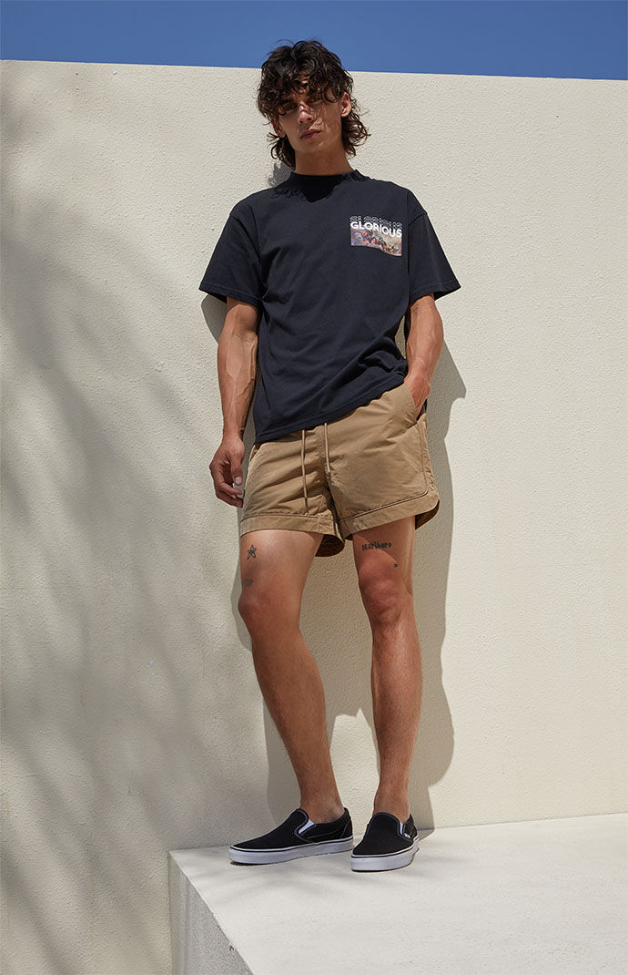 Tan through running on sale shorts